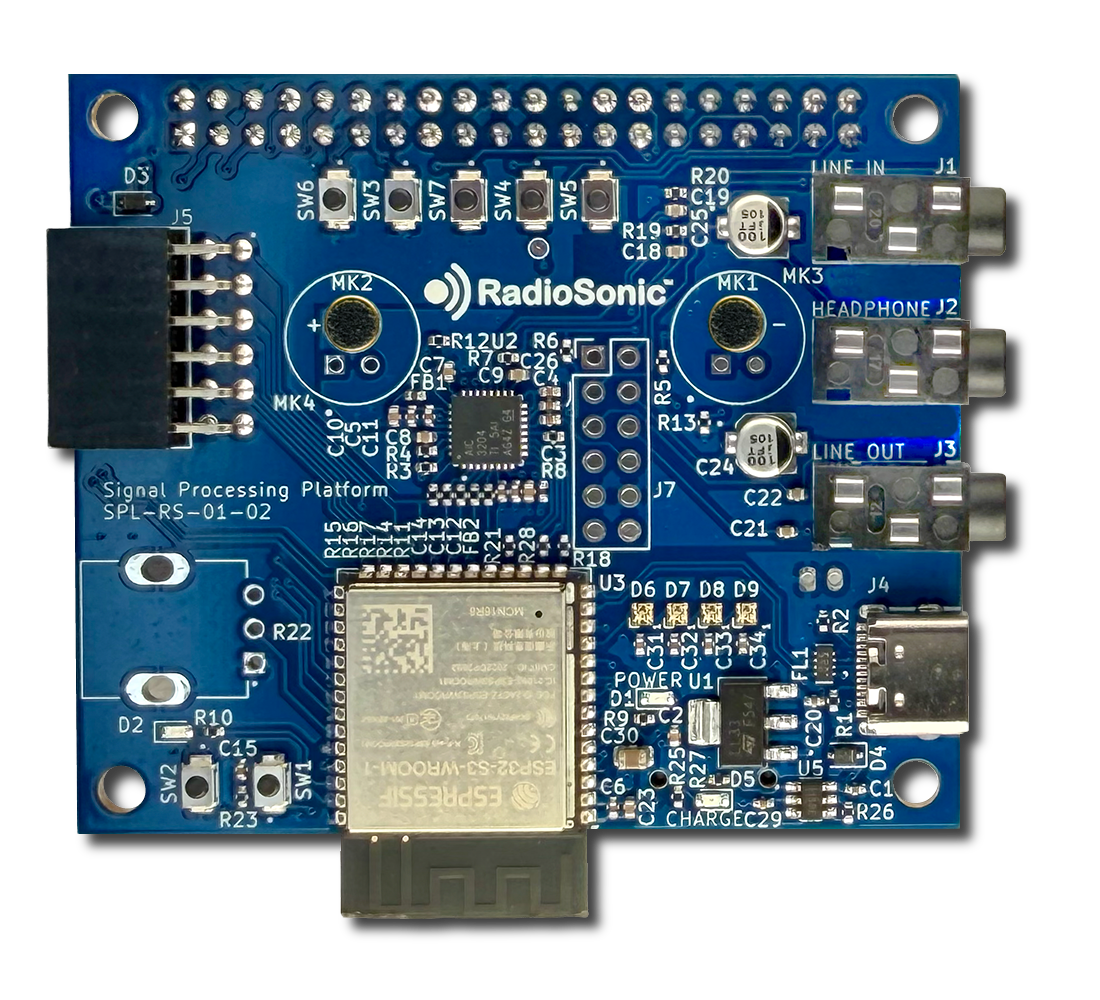 RadioSonic ESP32-S3 signal processing board